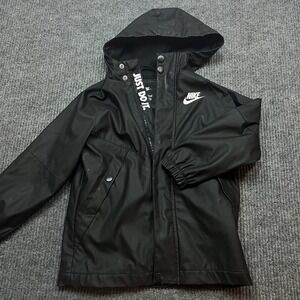 Nike Sportswear Windrunner Rain Jacket Coat Full Zip Hooded Boys Size Medium 5 6